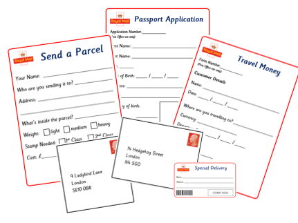 Post Office Role Play Resources EYFS/KS1