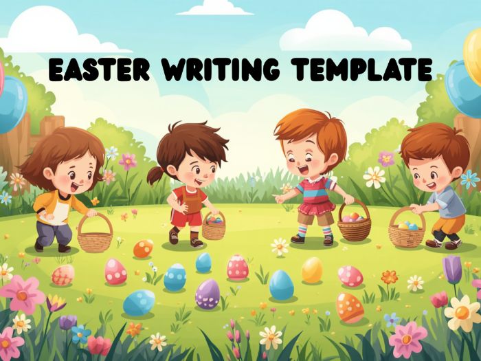 WHAT CAN YOU SEE Easter Writing Template