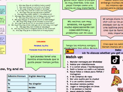 AQA GCSE Spanish Unit 1 Lesson 14 Me llevo bien con mi familia