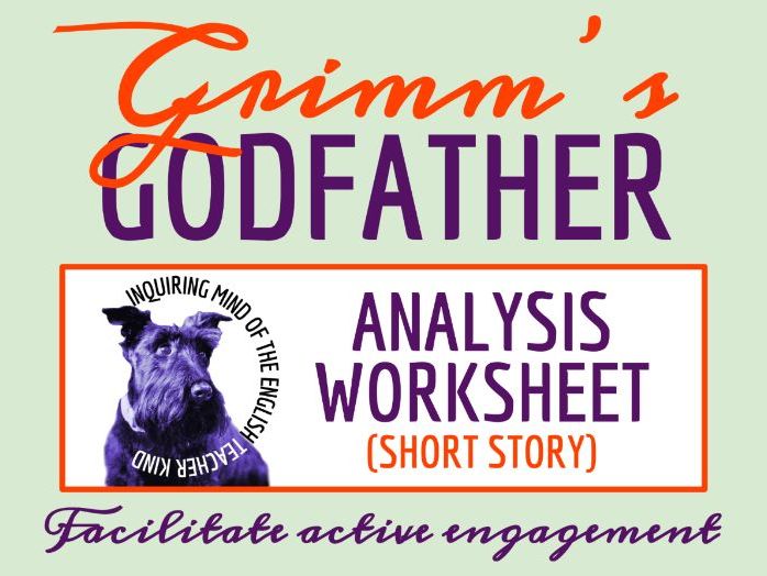 "The Godfather" Close Reading Analysis Worksheet | Grimm's Fairy Tale Activity