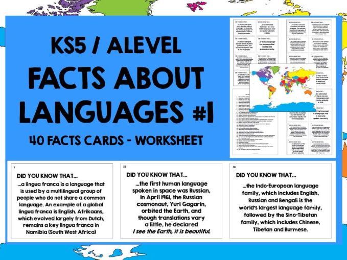 FACTS ABOUT LANGUAGES #1