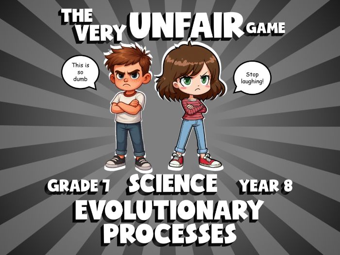 Evolutionary Processes VERY UNFAIR GAME | No-Prep Year 8 Science Review Activity