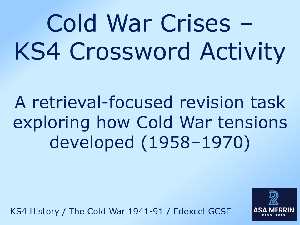 Cold War Crises Narrative Crossword – Berlin, Cuba & Czechoslovakia GCSE History
