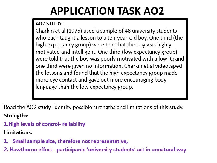 AQA Sociology experiments RM