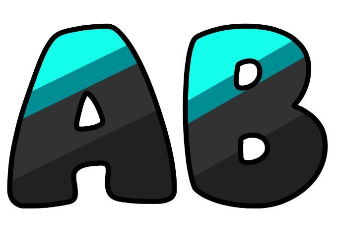 Cyan Black Stripes Themed Lettering Set | Classroom Display | Upper & Lowercase, 0-9