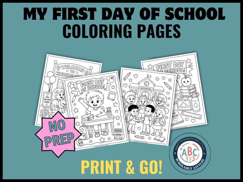 First Day School Coloring Pages|Back to School
