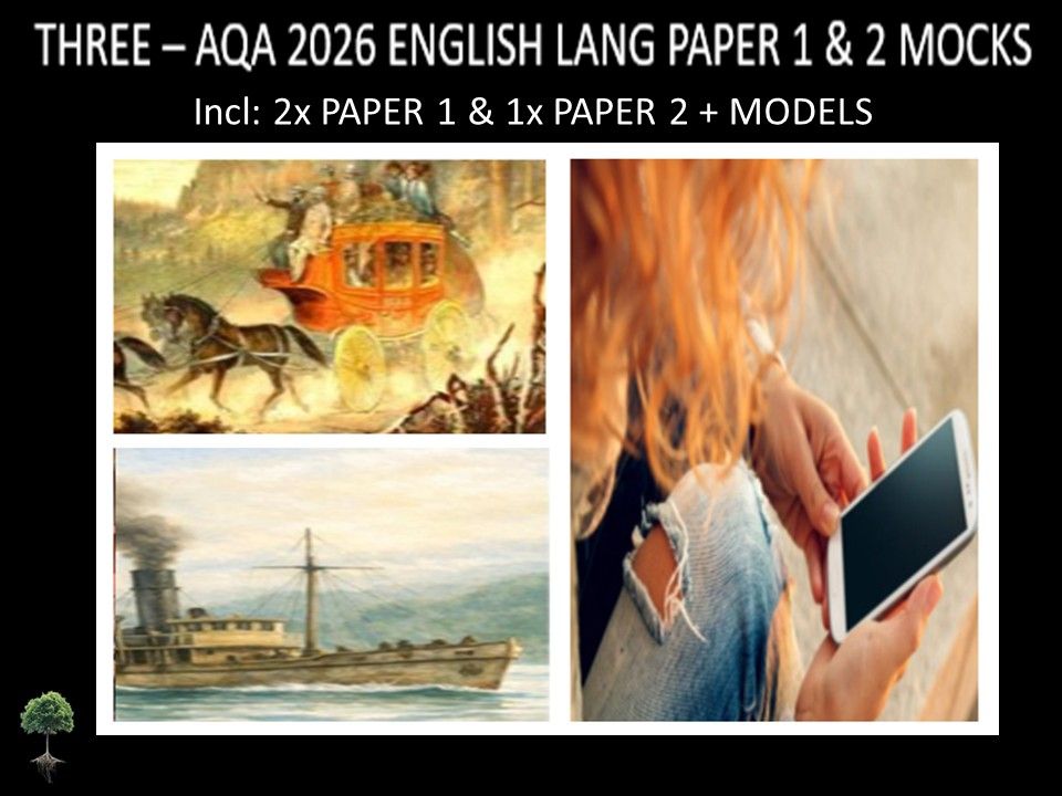 THREE - AQA PAPER 1 & 2 | 2026 FULL MOCKS | MODELS