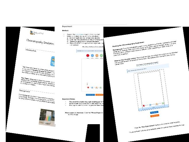 Chromatography Virtual Lab Simulation