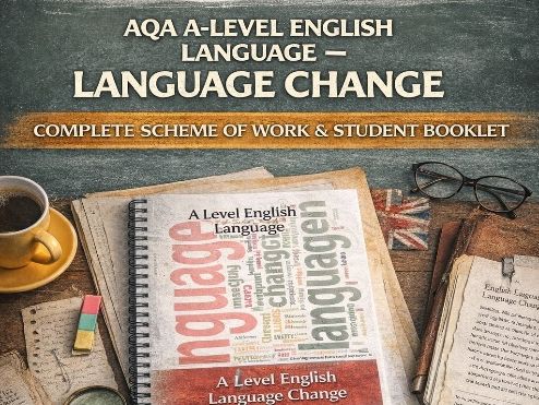 AQA A-Level English Language – Language Change & Global English & Ethnolect Schemes of Works