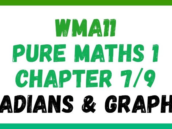 Radians & Graphs | IAS/IAL | Pure Maths 1 | WMA11 | Edexcel