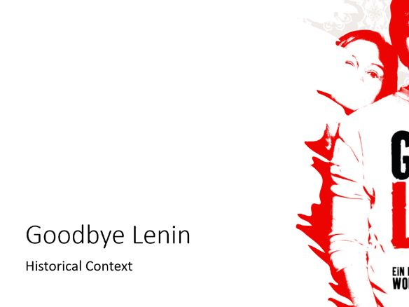 Good Bye Lenin historical context powerpoint with activities A level German