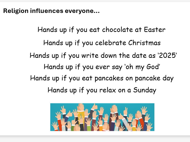 KS3 RE – Introduction to Religious Education (Year 7 First Lesson)