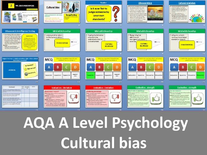 Cultural bias | Exams in 2027 - AQA A Level Psychology (Issues and debates)