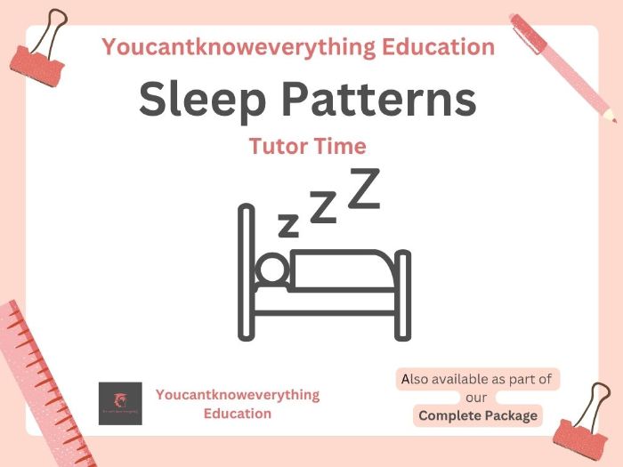 Sleep Patterns Tutor Time