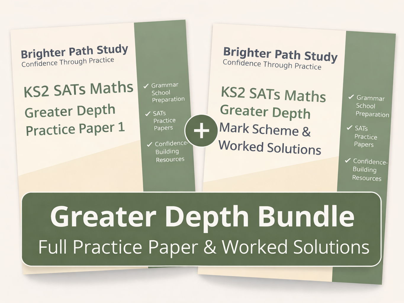 KS2 SATs Maths Greater Depth Bundle – Full Practice Paper + Mark Schemes & Worked Solutions (2026 Exam Style)