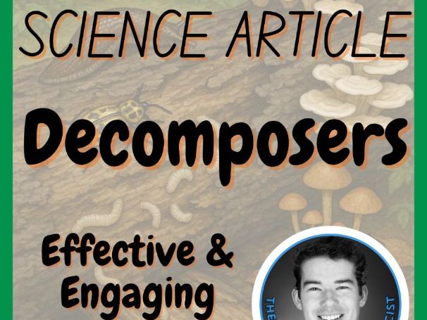 Decomposers | Biology Reading Comprehension Passage & Questions FREE