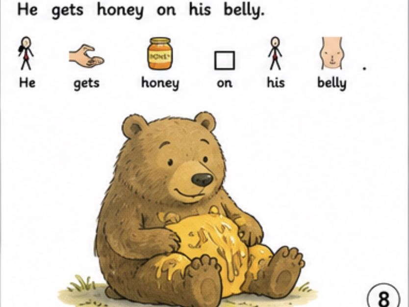 Honey by David Ezra Stein – Widgit Adapted