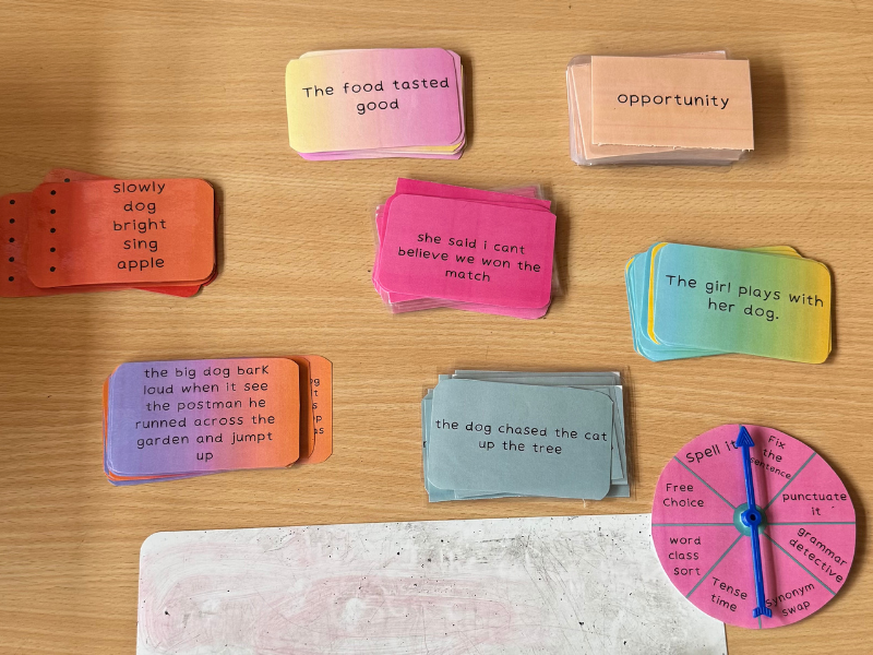 SPaG Spinner game year 5-6