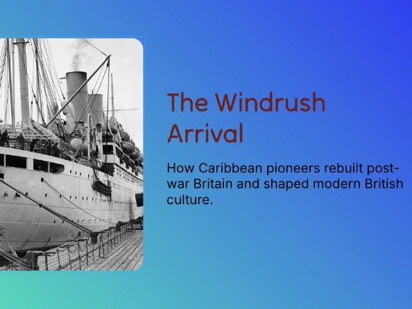 KS3 Black History Month – The Windrush Arrival