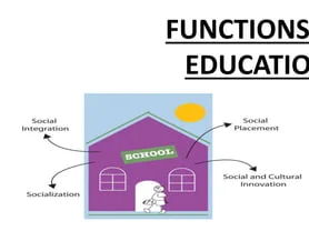iGCSE Sociology - 5.2 What are the roles and functions of education?