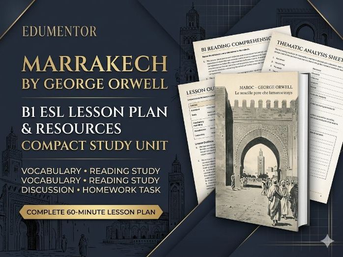 MARRAKECH LESSONPLAN