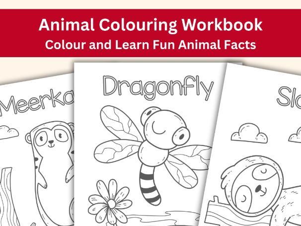 FREE 140 Animal Colouring Pages with Fun Facts | Printable PDF for KS1 & EYFS