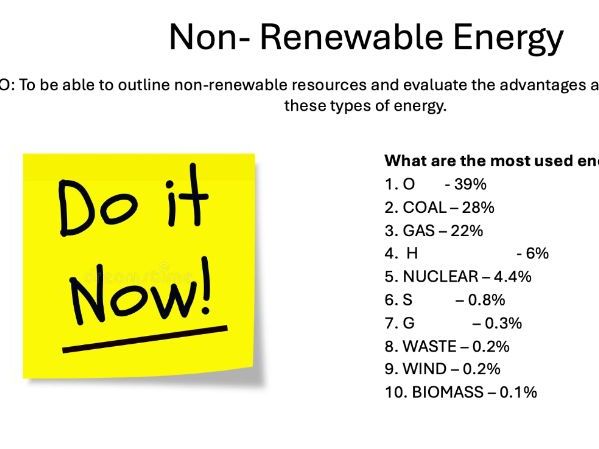 L13 Non - Renewable Energy - Edexcel iGCSE Geography