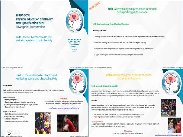 WJEC GCSE Physical Education and Health (2026) PowerPoint Presentation