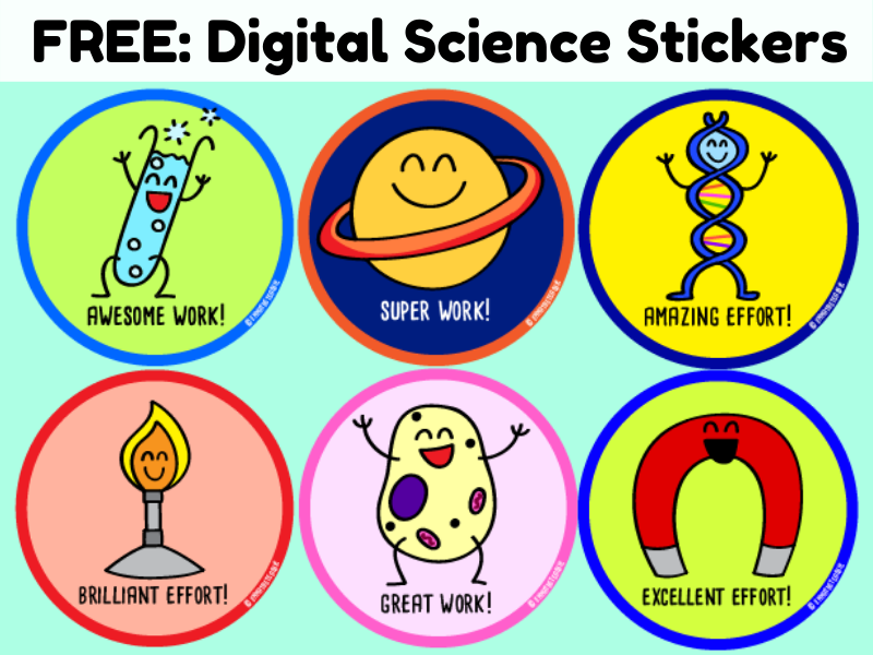 Digital Science Stickers - distance learning | Teaching Resources