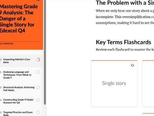 The Danger of a Single Story – Q4 Mastery