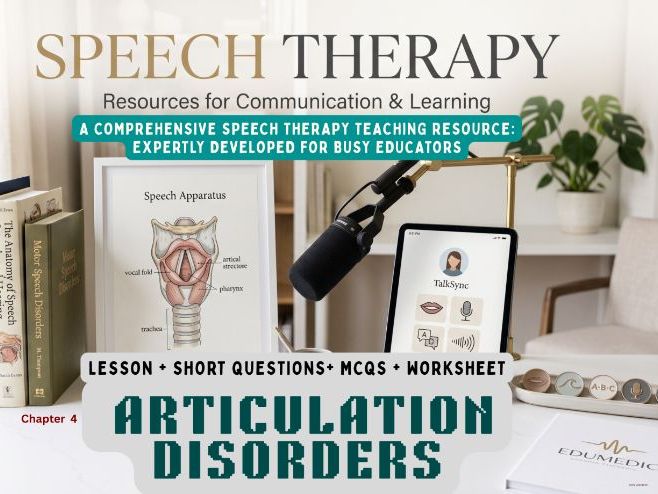 Articulation Disorders Complete Study Pack | Lesson, MCQs, Therapy Techniques