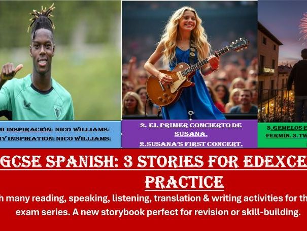 GCSE Spanish: 3 Stories for Edexcel Exam Practice