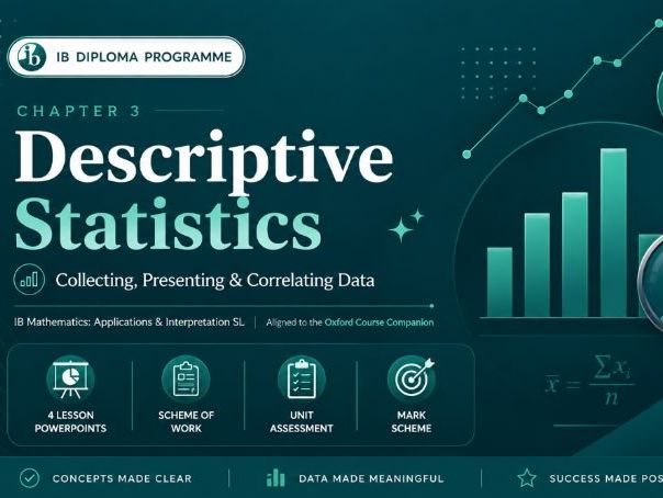 IB DP Math A&I SL — Ch 3:Representing and Describing Data — Complete Unit (4 Lessons + SOW + Exam)