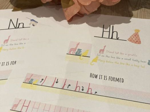 Cursive handwriting workbook - Sample