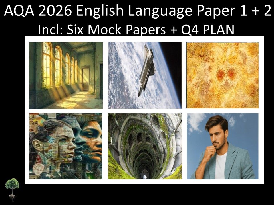 Six AQA 2026 English Language Paper 1 + 2 Mocks | Q4 Plan