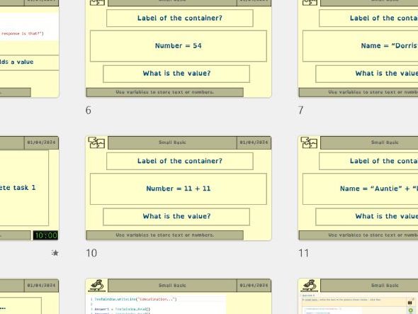 KS3 Small Basic: Lesson 2 – Variables, Calculations & Concatenation (Dyslexia-Friendly Coding Lesson