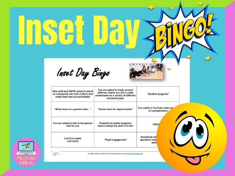 INSET Day Bingo Teaching Resources
