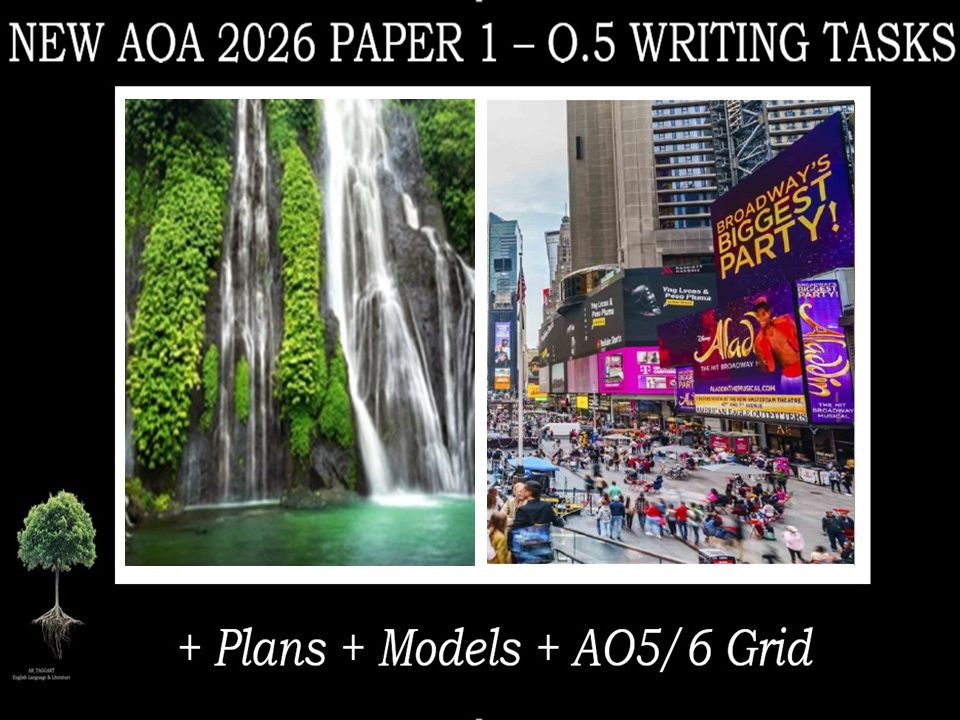 QUESTION 5 - TWO FULL WRITING TASKS | 2026 PAPER 1 | PLANS | AO GRID | MODELS