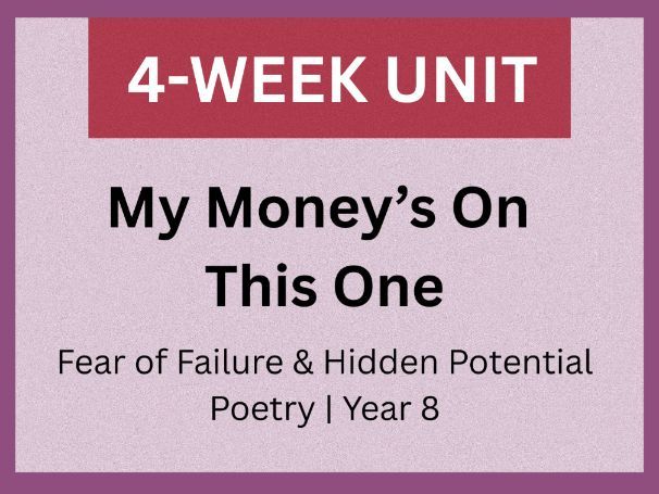 Poetry Unit | Symbolism & Imagery | Fear of Failure & Uncertainty | Year 8 (KS3)