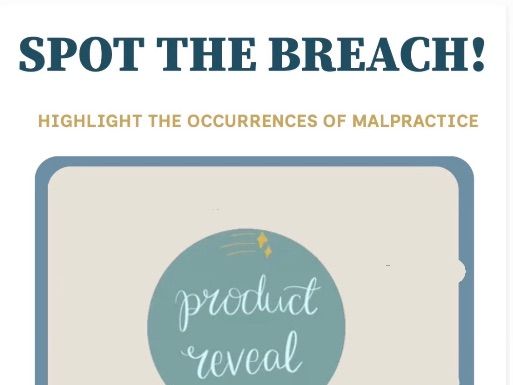 T Level Health "Spot the Breach!" Case Study Activity - Record Keeping & Data Protection