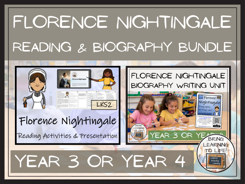 Florence Nightingale Reading Comprehension & Biography Bundle | LKS2