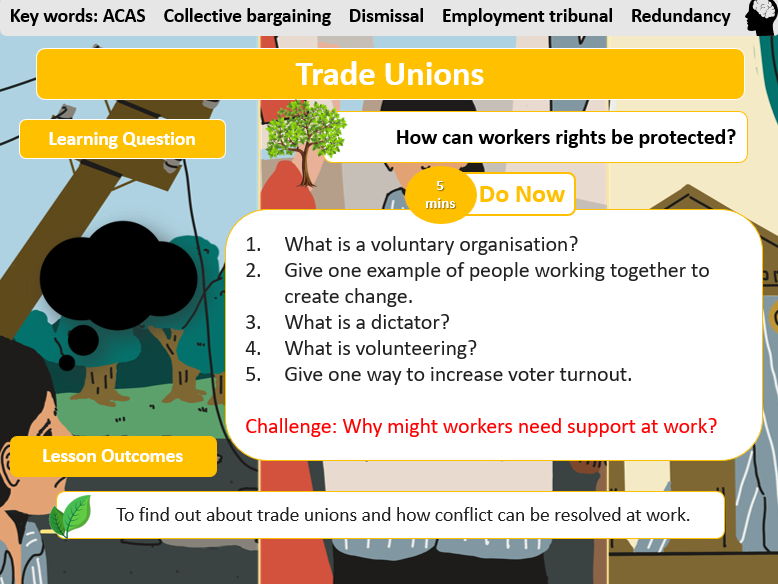 Edexcel Citizenship D L9- Trade Unions