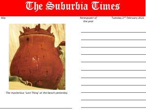 The Lost Thing Newspaper Template