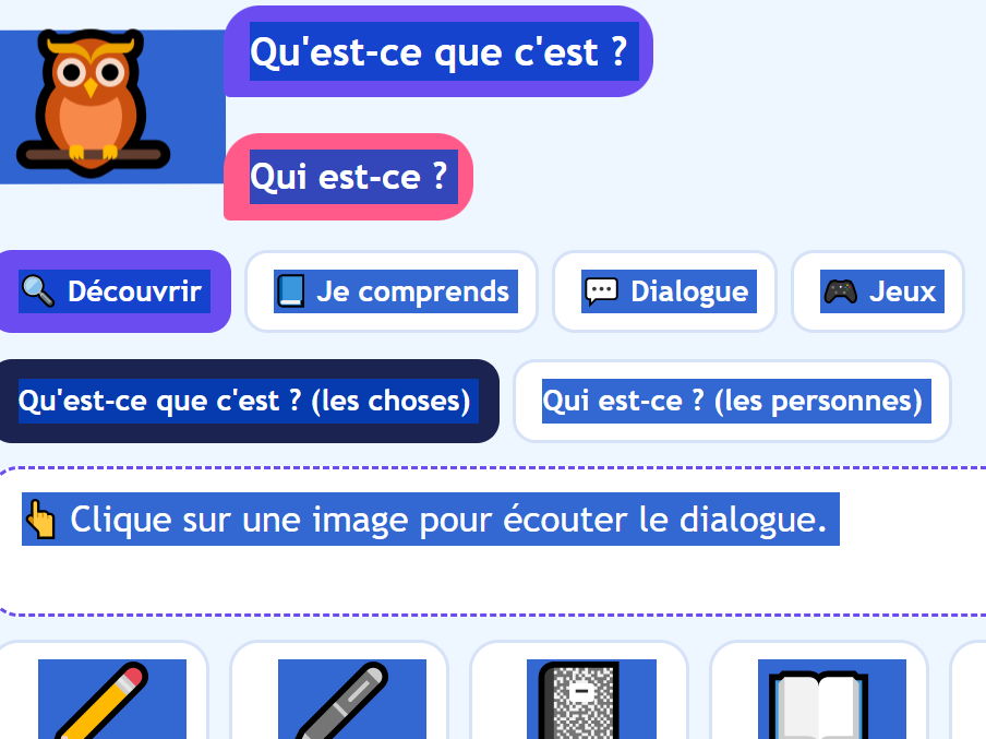 Qu’est-ce que c’est? Qui est-ce? – FLE A1