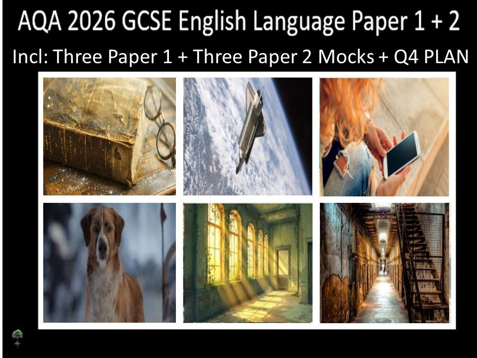 Six AQA 2026 GCSE English Language Paper 1 + 2 Mocks | Q4 Plan