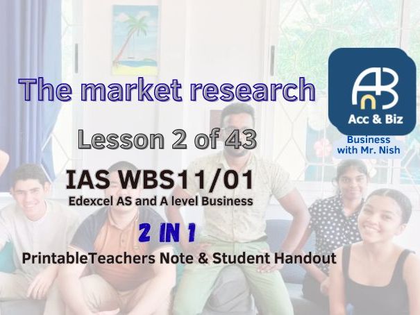 Edexcel AS Level Business.The market research