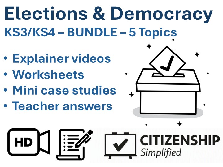 Elections & Democracy KS3/KS4 Bundle