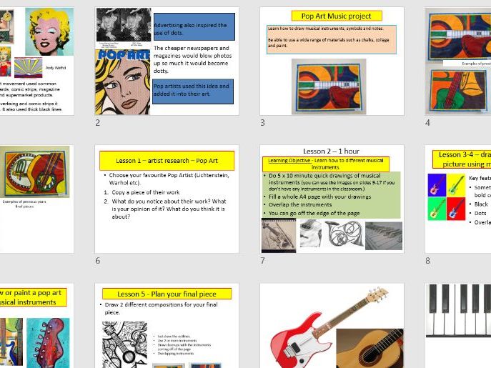 Pop art musical instrument project