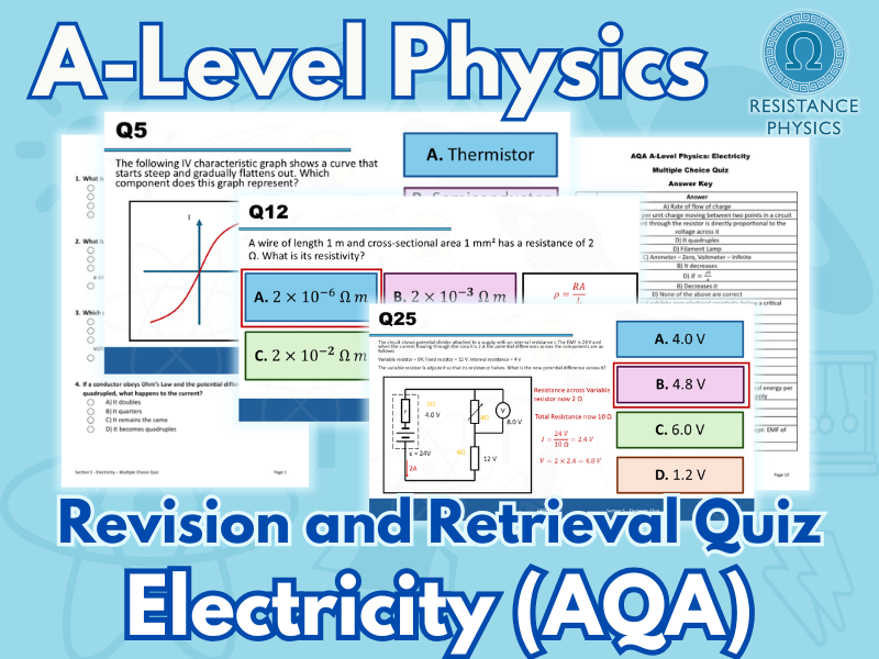 A-Level Physics - Electricity Revision Quiz