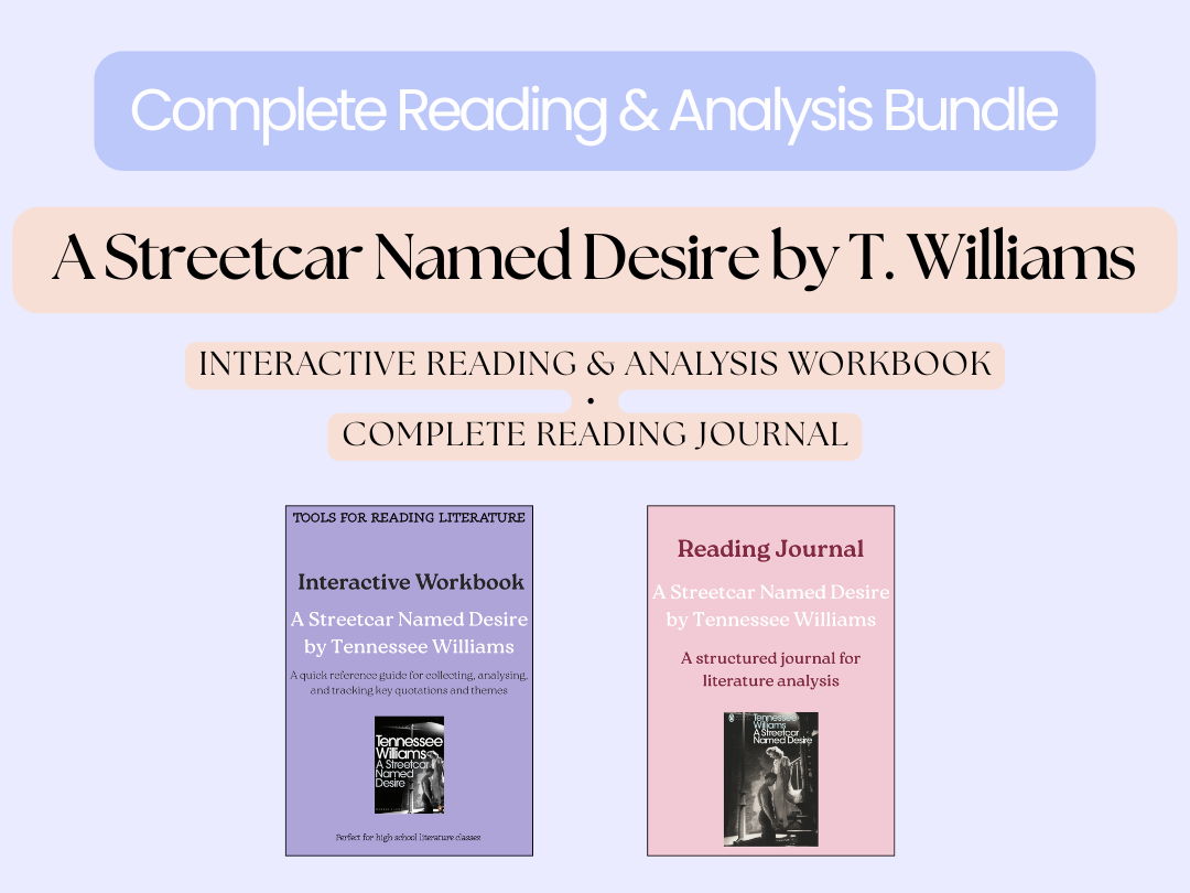 A Streetcar Named Desire by Tennessee Williams – Independent Study & Analysis Bundle